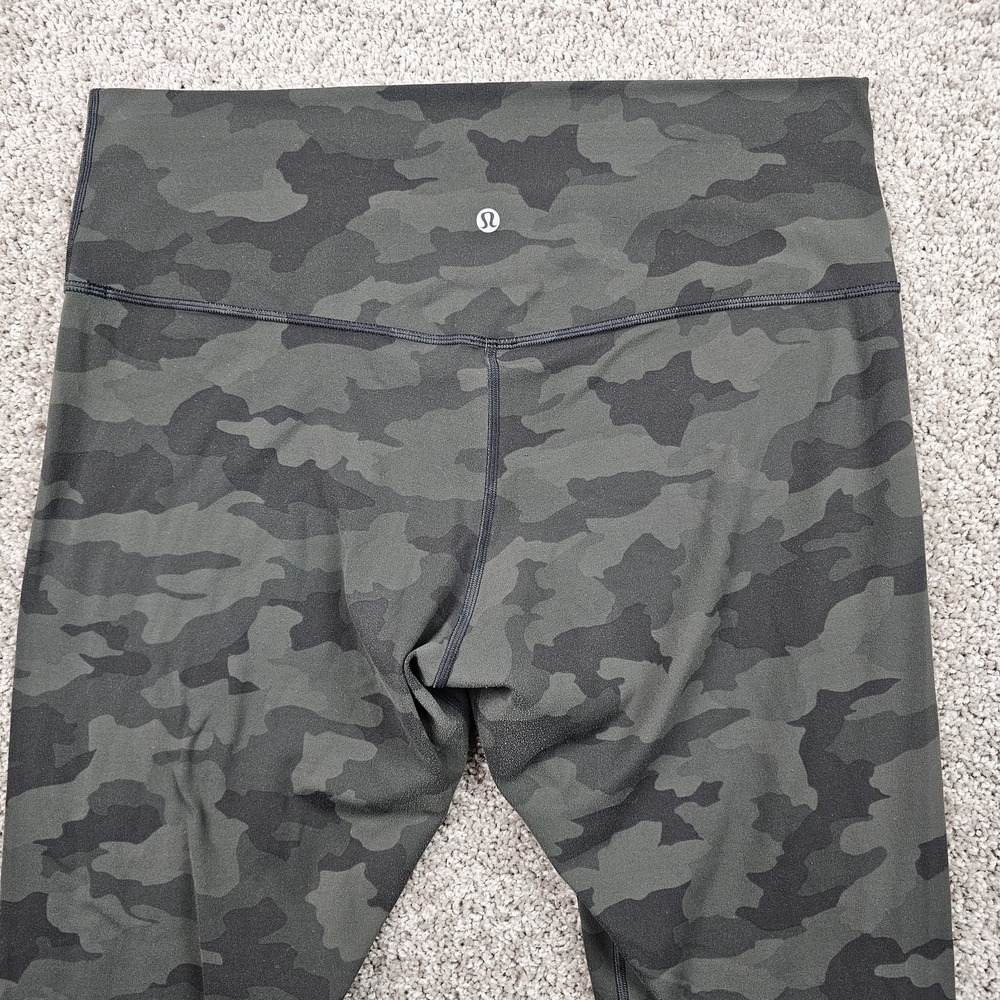 Lululemon Align High Rise 25" Leggings Sz 16 Heritage 365 Camo Dark Olive W5DLXS - Picture 6 of 9